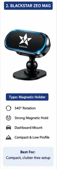 Blackstar ZEO Mag magnetic car phone holder