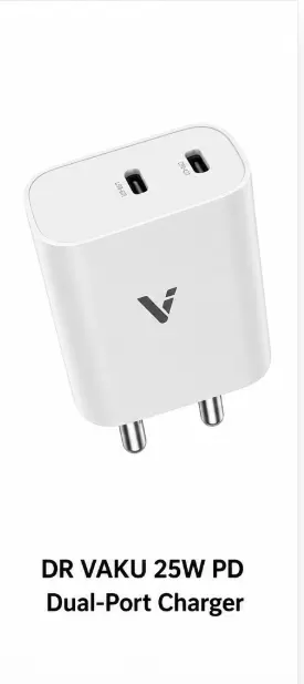 DR VAKU 25W PD dual-port USB-C fast charger