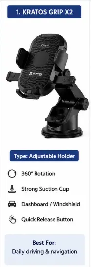 Kratos Grip X2 car mobile phone holder
