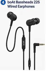 boAt Bassheads 225 wired in-ear earphones with microphone