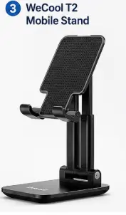 WeCool T2 adjustable mobile stand for desk and video calls