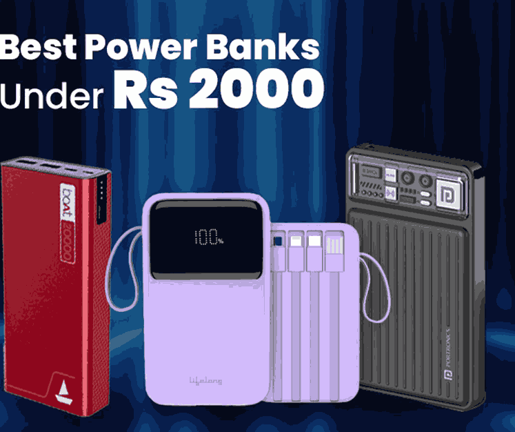 Best 20000mAh power banks under ₹2000 with fast charging in India 2026