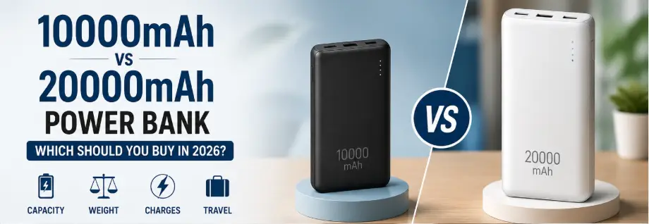 10000mAh vs 20000mAh Power Bank: Which One Should You Buy in 2026?