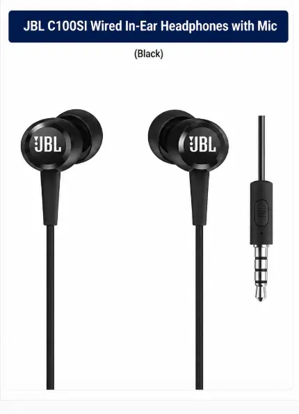 JBL C100SI Wired In-Ear Headphones