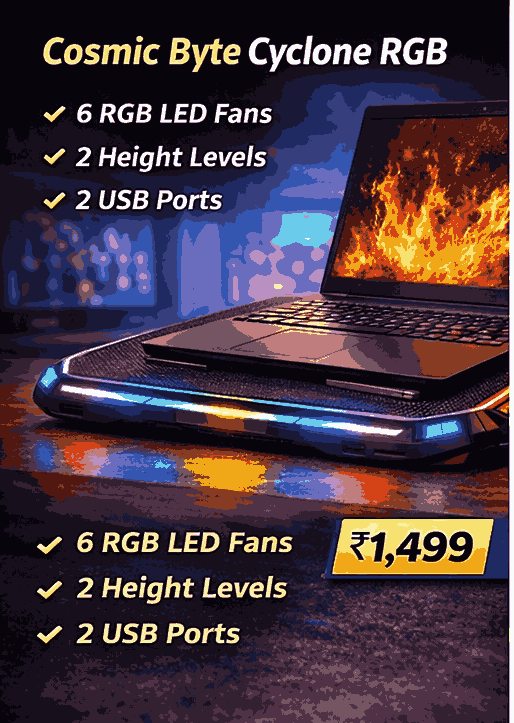 Cosmic Byte cooling pad under 1500