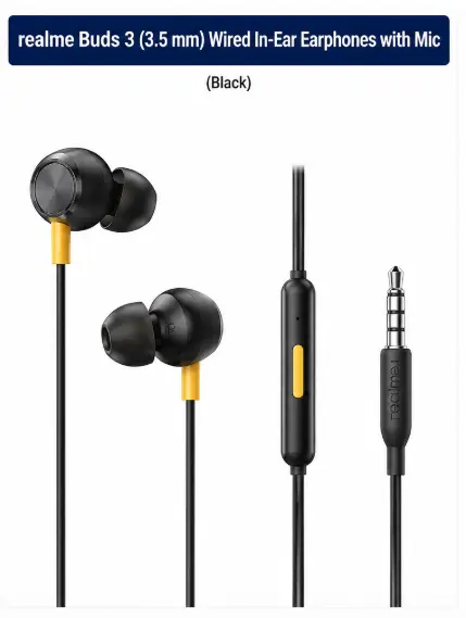 realme Buds 3 Wired In-Ear Earphones
