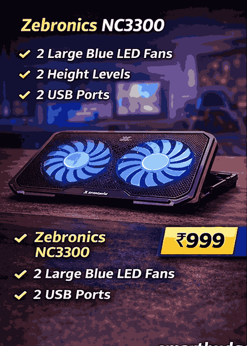 zebronics laptop cooling pad