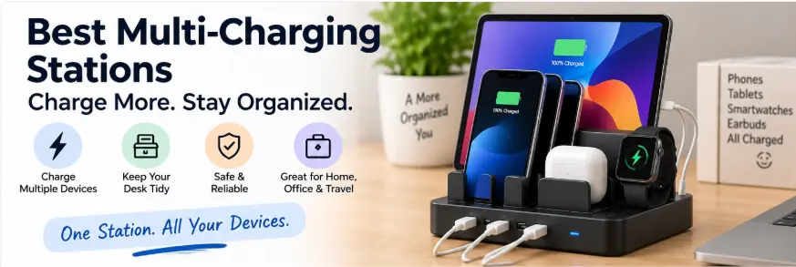 Best multi-charging stations for charging multiple devices at home and office