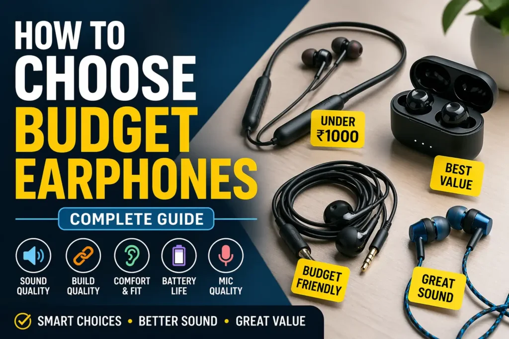 how to choose Budget earphones -buying guide India