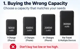 Choosing the right power bank capacity for different charging needs