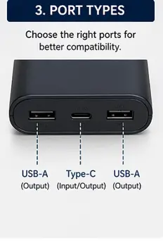 port types of power bank