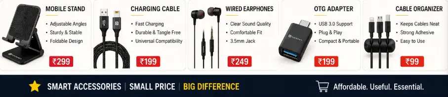 best accessories under ₹500 for students and smartphone users