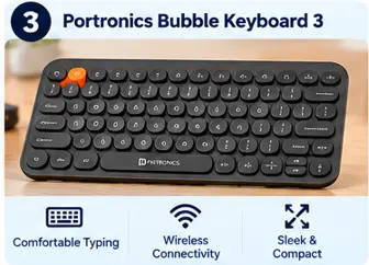Portronics Bubble Keyboard 3 for wireless office and everyday typing