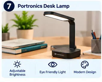 Portronics desk lamp for study and work-from-home use