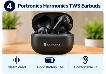Portronics Harmonics TWS earbuds for calls and music