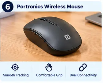 Portronics wireless mouse for everyday computer use and productivity