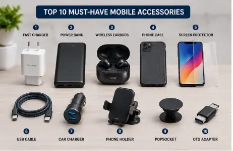 Top 10 Must-Have Mobile Accessories for smartphone users