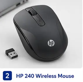 HP 240 Wireless Mouse with ergonomic design and reliable performance for everyday computing