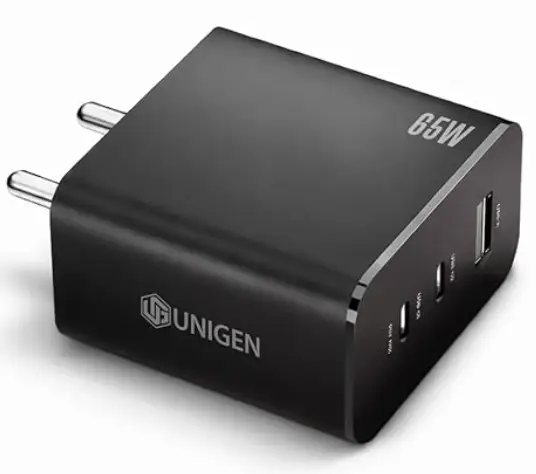 Unigen 65W GaN adapter fast charging