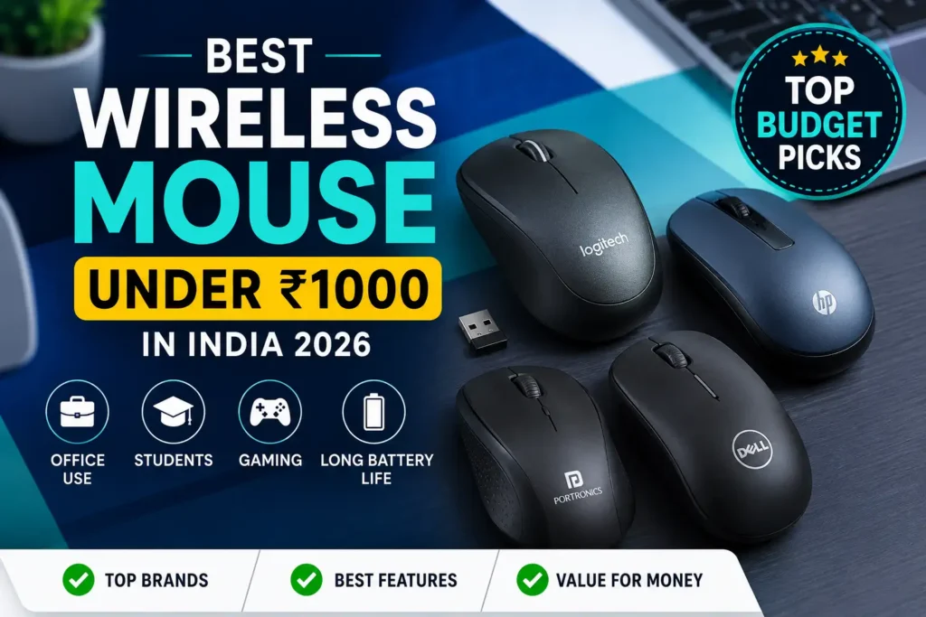 Best Wireless Mouse Under ₹1000 in India 2026