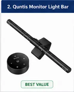Quntis Monitor Light Bar Focus with wireless controller