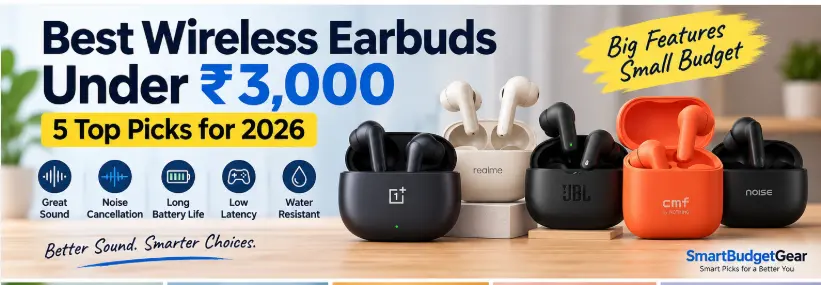 best wireless earbuds under 3000 in India 2026