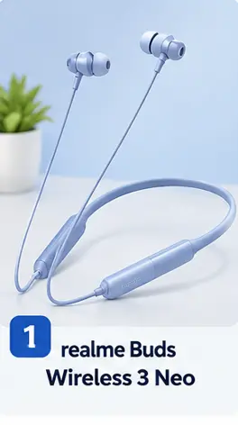 realme Buds Wireless 3 Neo wireless neckband with 32-hour playback