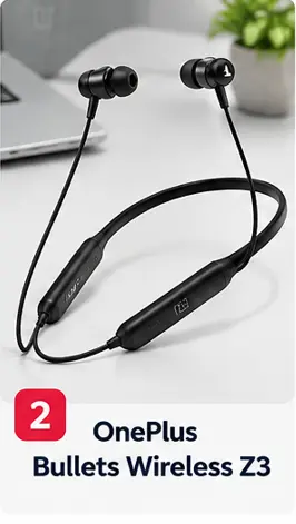 OnePlus Bullets Wireless Z3 neckband with 12.4mm drivers and fast charging